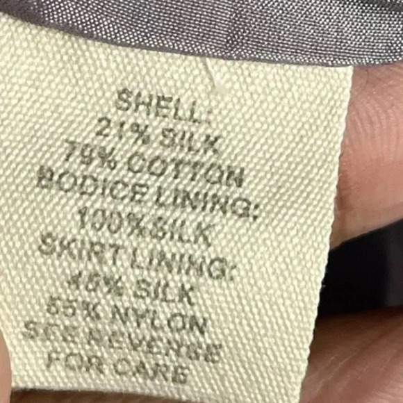 Elizabeth and James Silk Blend Watercolor Floral Strapless Dress Size 2 XS - Picture 7 of 8